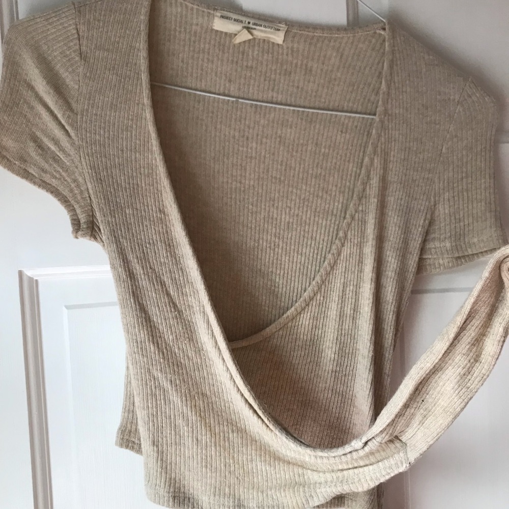 Cropped wrap top from urban outfitters
